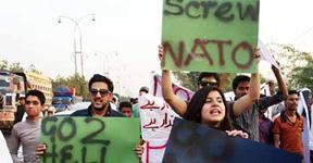Countrywide protest over NATO attacks