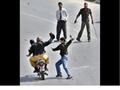 Police Fight in Pakistan