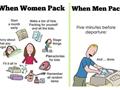 Difference Between Women And Men Packing
