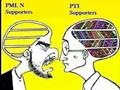 PTI And PML-N Supporters