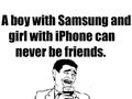 Samsung And Iphone Friendship