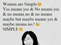 Women Are Simple