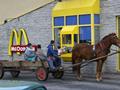 Buying McDonald’s on Horse Cart