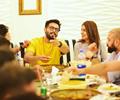 Pakistani Celebrities Having Dinner At New Restaurant Of Iqrar Ul Hassan