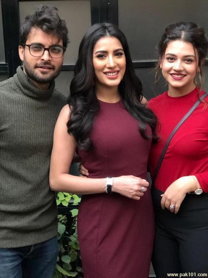 Mehwish Hayat At Her Birthday Party With Her Siblings And Close Friends
