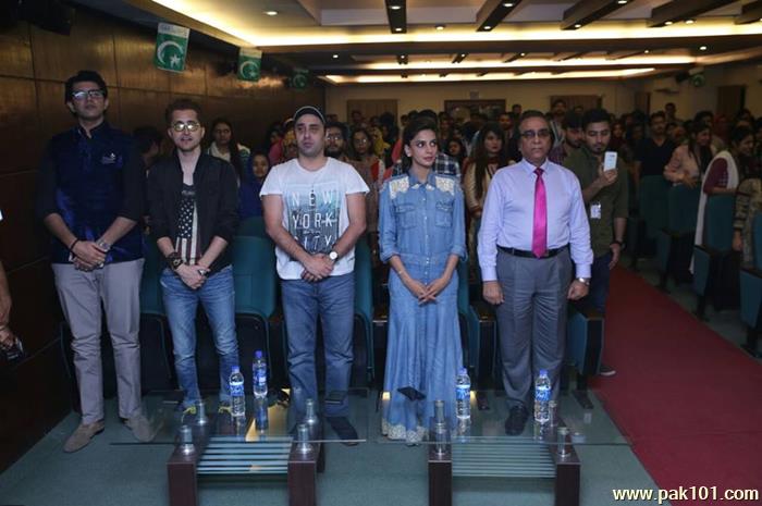 Pakistani Movie Lahore se Aagey Cast At Indus University Karachi 