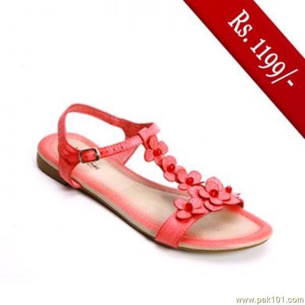 Servis Women Sandals and Slippers Footwear Collection Pakistan- Model LIZA LZ-CF-0076 RED