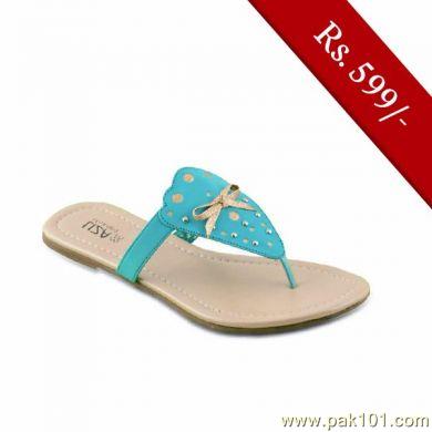 Servis Women Sandals and Slippers Footwear Collection Pakistan- Model LIZA LZ-IX-0212 (BLUE)