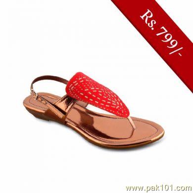 Servis Women Sandals and Slippers Footwear Collection Pakistan- Model LIZA LZ-IX-0214 (RED)