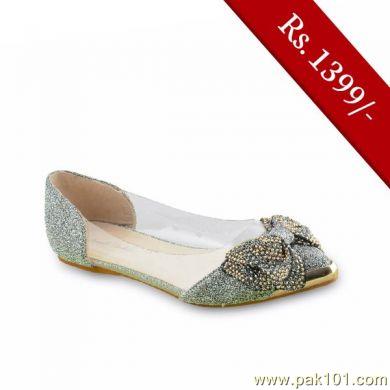 Servis Women Sandals and Slippers Footwear Collection Pakistan- Model LZ-IX-0249 (SILVER)