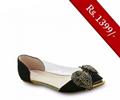 Servis Women Sandals and Slippers Footwear Collection Pakistan- Model LZ-IX-0249 (BLACK)