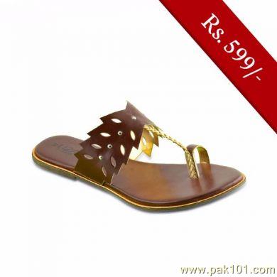 Servis Women Sandals and Slippers Footwear Collection Pakistan- Model LZ-LX-0249 (BROWN)