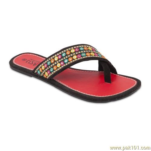 Servis Women Slippers Footwear Collection Pakistan Item No: LZ-KX-0082-BLK-RED