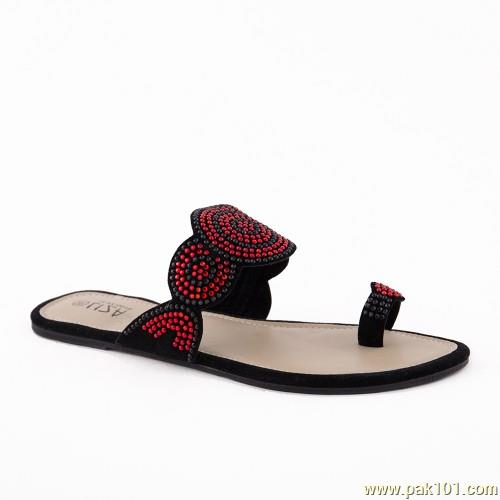 Servis Women Slippers Footwear Collection Pakistan Item No: LZ-KX-0070-BLK/RED