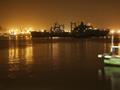 karachi port at night