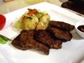 Chinese Beef Steaks with Saute Vegetables