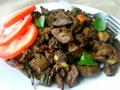Fried Liver With Vegetables