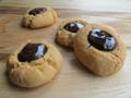 Peanut Butter Chocolate Thumbprint Cookies