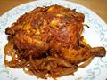 Stuffed Chicken Roast with Kashmiri Potato Curry