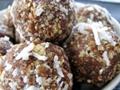 DATE BALLS WITH CHOCOLATE GLACE