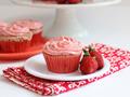 Strawberry Cupcakes with Strawberry Cream Cheese Frosting