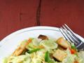 Lettuce Salad with Garlic Croutons