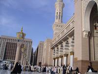 Masjid Al Nabawi in Madinah - Saudi Arabia (entrance)