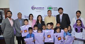 Mobilink Donates 2000 School Bags to PEF