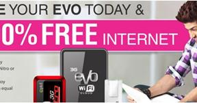 PTCL EVO Summer Fest - Recharge your EVO today & enjoy 100% FREE internet