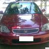 Civic exi 1998 maroon color ac cng alloy rims 