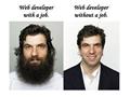 Web Developer With and Without Job