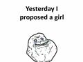 Proposal To A Girl