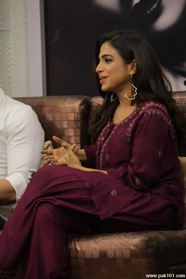 Moammar Rana And Sonya Hussyn Of Azaadi Movie Cast At ARY Zindagi Show