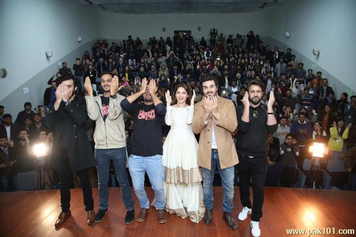 Team Of Chupan Chupai At Forman Christian College For Movie Promotion
