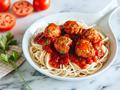 Chicken Ball in Red Sauce with Spaghetti 